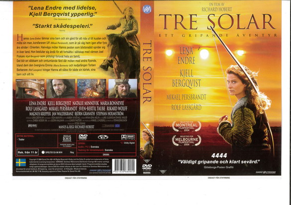 TRE SOLAR (DVD OMSLAG)