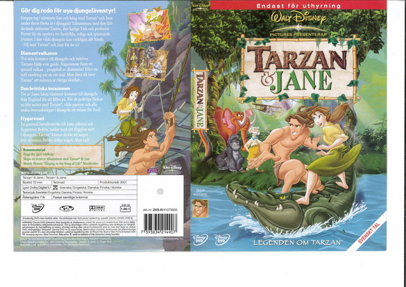 TARZAN & JANE (DVD OMSLAG)