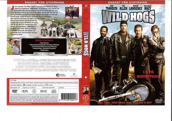WILD HOGS (DVD OMSLAG)