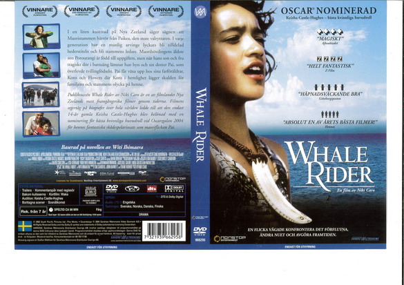 WHALE RIDER (DVD OMSLAG)