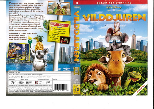 VILDDJUREN (DVD OMSLAG)