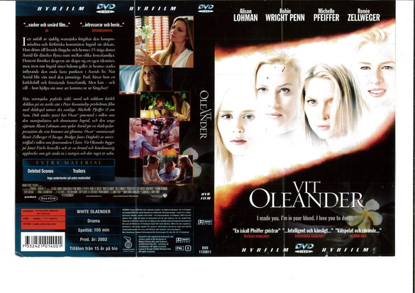 VIT OLEANDER (DVD OMSLAG)