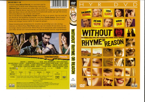 WITHOUT RHYME OR REASON (DVD OMSLAG)