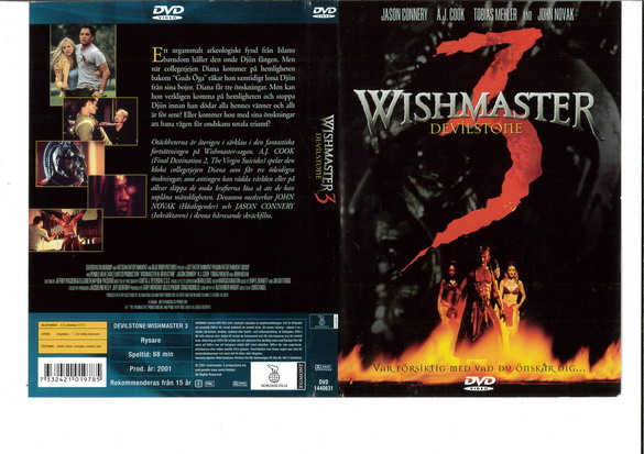 WISHMASTER 3: DEVILSTONE (DVD OMSLAG)