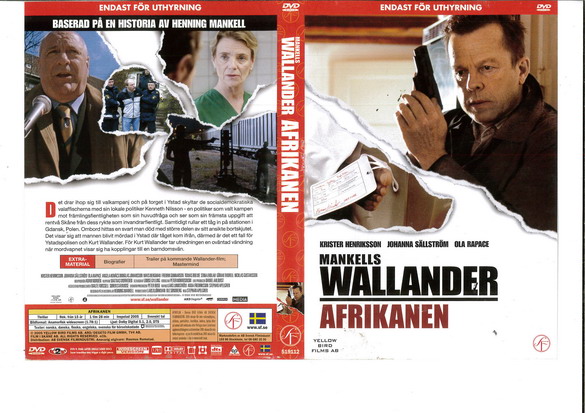 WALLANDER: AFRIKANEN (DVD OMSLAG)
