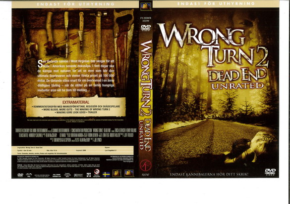 WRONG TURN 2: DEAD END (DVD OMSLAG)