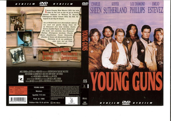YOUNG GUNS (DVD OMSLAG)