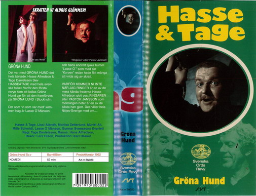 GRÖNA HUND (VHS) NY