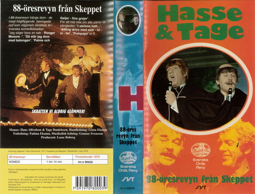 88-ÖRESREVYN FRÅN SKEPPET (VHS)