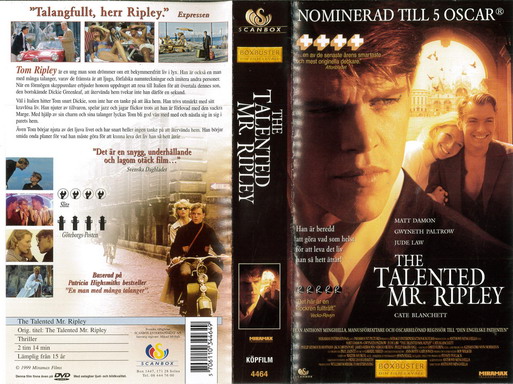 TALENTED MR. RIPLEY  (VHS)
