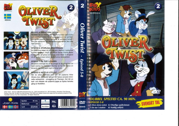 OLIVER TWIST: EPISOD 5 - 8 (DVD OMSLAG)