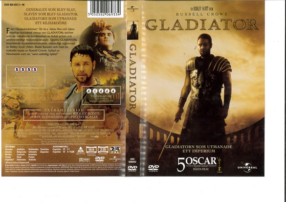 GLADIATOR (DVD OMSLAG)