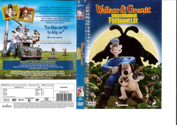 WALLACE & GROMIT: VARULVSKANINENS FÖRBANNELSE (DVD OMSLAG)