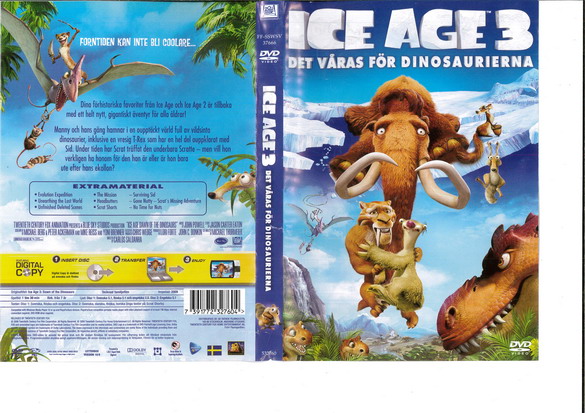ICE AGE 3: DET VÅRAS FÖR DINOSAURIERNA (DVD OMSLAG), Boa video