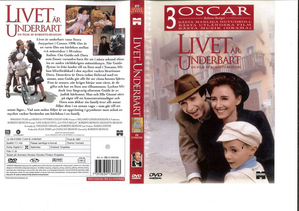 LIVET ÄR UNDERBART (DVD OMSLAG)
