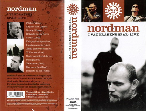 NORDMAN: I VANDRARENS SPÅR - LIVE (VHS)