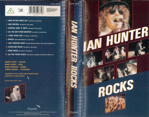 IAN HUNTER: ROCKS (VHS)