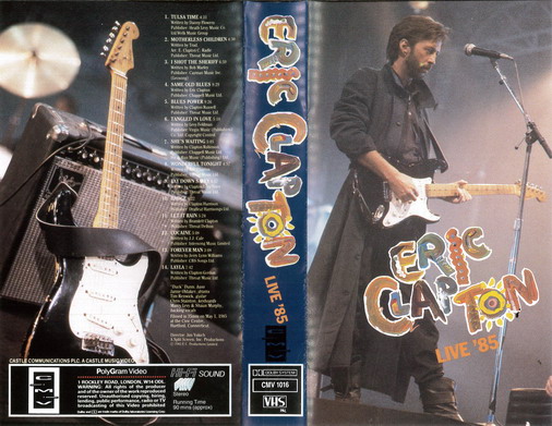 ERIC CLAPTON: LIVE '85 (VHS)