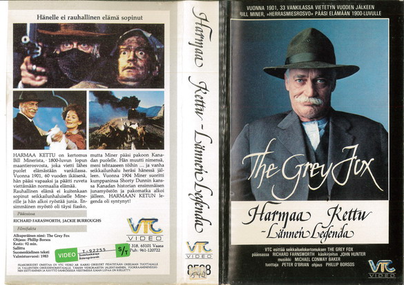 GREY FOX (VHS) FINLAND