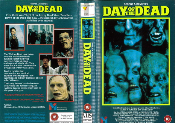 DAY OF THE DEAD (VHS) UK
