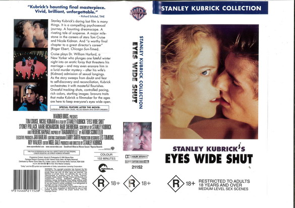 EYES WIDE SHUT (VHS)NY- AUS