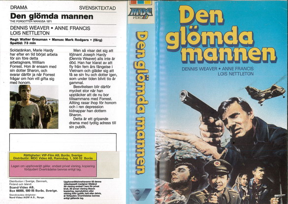 DEN GLÖMDA MANNEN (VHS)