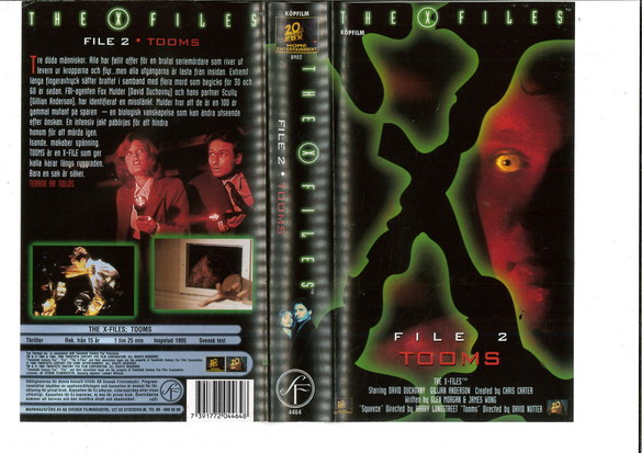 X FILES: FILE 2 TOOMS (VHS)