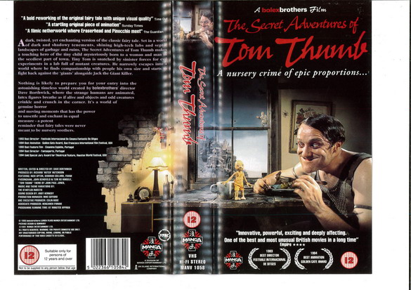 SECRET ADVENTURE OF TOM THUMB (VHS) UK