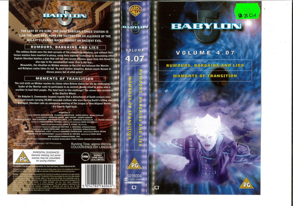 BABYLON 5 Vol 4.07 (VHS)