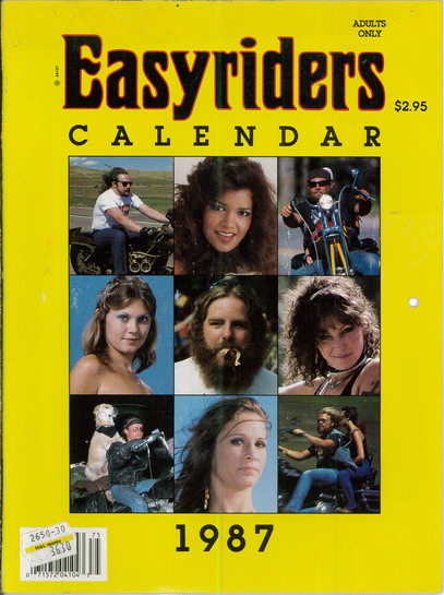 EASYRIDERS CALENDAR 1987