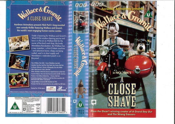 WALLACE & GROMIT: A CLOSE SHAVE (VHS) UK