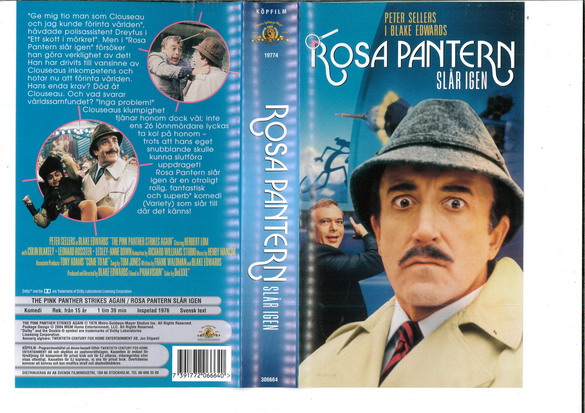 ROSA PANTERN SLÅR IGEN (VHS)