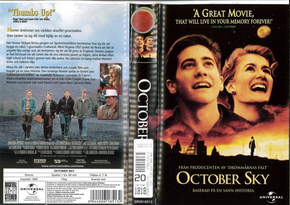 OCTOBER SKY (VHS)