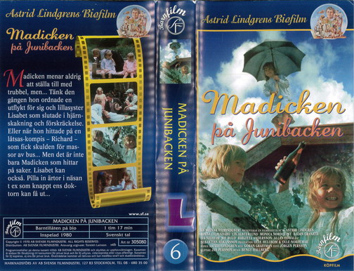 ASTRID LINDGREN  6 MADICEKN PÅ JUNIBACKEN (VHS)
