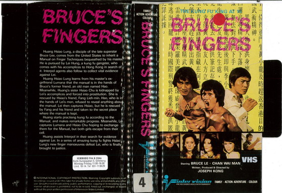 BRUCE\'S FINGERS (VHS) UK