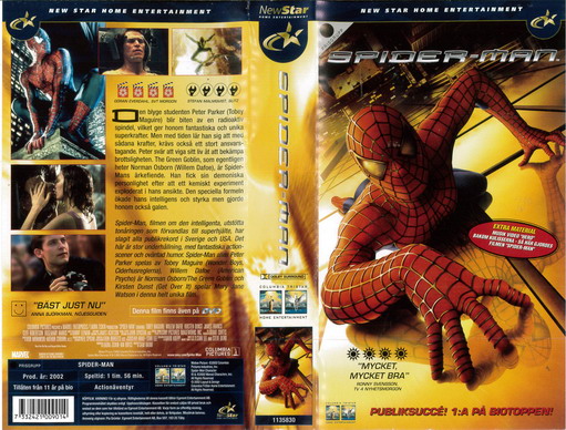 SPIDER-MAN (VHS) ny