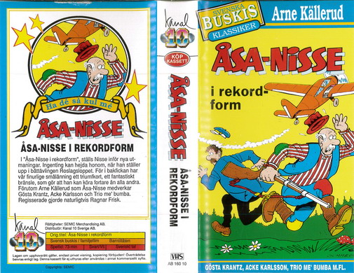 ÅSA-NISSE I REKORDFORM (VHS)