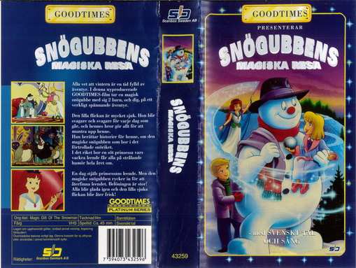 SNÖGUBBENS MAGISKA RESA  (VHS)