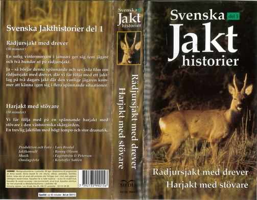 SVENSKA JAKTHISTORIER DEL 1 (VHS)