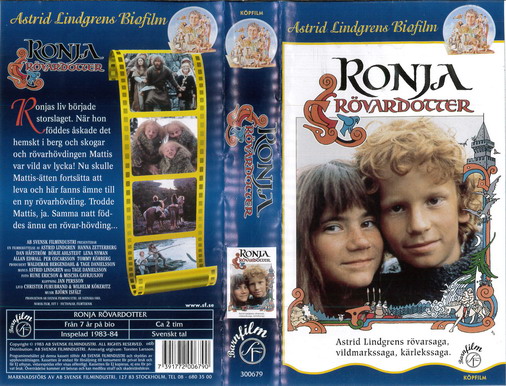 RONJA RÖVARDOTTER  (VHS) NY