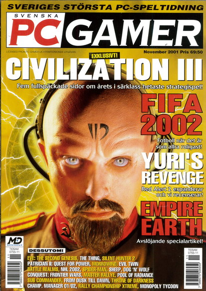 SVENSKA PC GAMER 2001 NOVEMBER