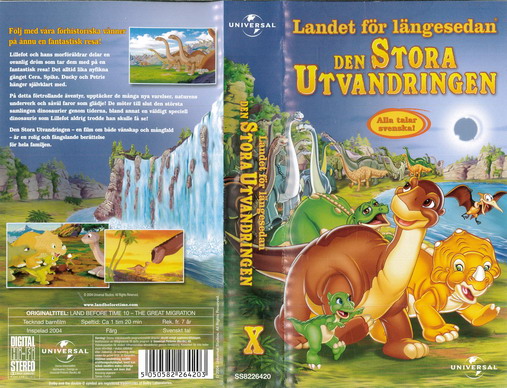 LANDET FÖR LÄNGESEDAN 10 (VHS)