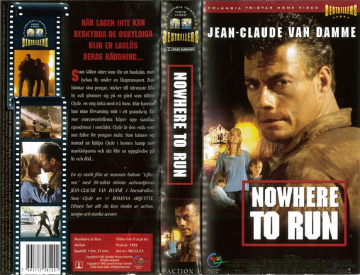 NOWHERE TO RUN  (VHS)