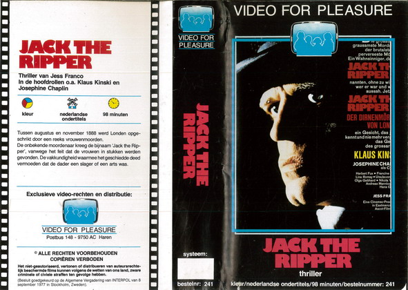 JACK THE RIPPER (VHS)HOL