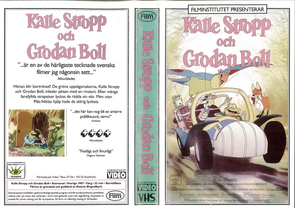 KALLE STROPP OCH GRODAN BOLL (VHS)