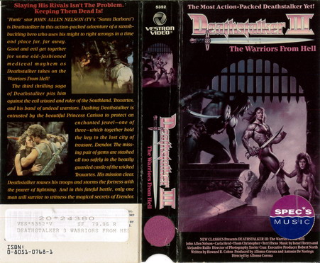 DEATHSTALKER 3 (VHS)USA