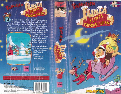 FAMILJEN FLINTA RÄDDAR JULEN (VHS)