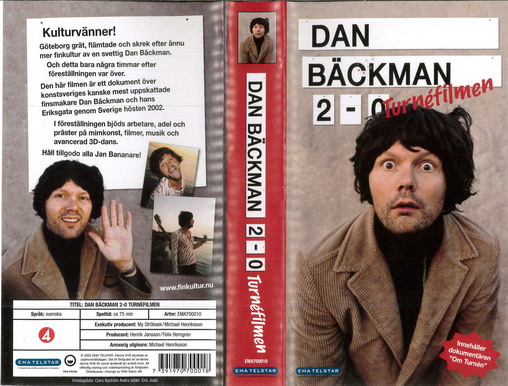DAN BÄCKMAN 2-0  (VHS)