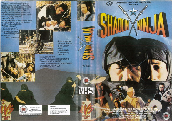 SHOLIN NINJA (VHS) UK