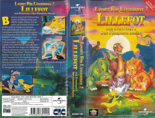 LANDET FÖR LÄNGESEDAN 2 (VHS)NY